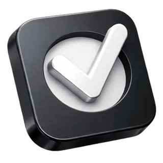 3D approval icon with checkmark on Reef Wertora about page